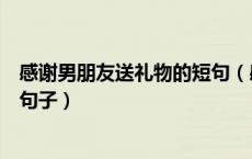 感谢男朋友送礼物的短句（感谢男朋友送我礼物浪漫简单的句子）