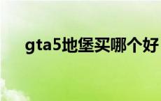 gta5地堡买哪个好（gta5地堡买哪个）