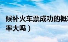 候补火车票成功的概率大吗（候补火车票成功率大吗）