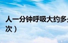 人一分钟呼吸大约多少次（人一分钟呼吸多少次）