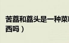 苦藠和藠头是一种菜吗（藠头和苦藠是一种东西吗）