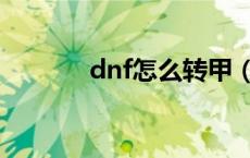 dnf怎么转甲（dnf怎么转甲）