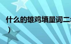 什么的雄鸡填量词二年级（填量词一什么雄鸡）