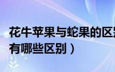 花牛苹果与蛇果的区别图片（蛇果和花牛苹果有哪些区别）