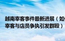 越南宰客事件最新进展（如何评价中国游客疑在越南遇高价宰客与店员争执引发群殴）