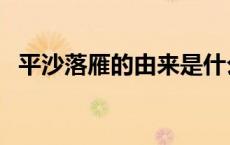 平沙落雁的由来是什么（平沙落雁的由来）