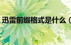 迅雷前缀格式是什么（迅雷前缀是什么意思）