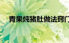 青果炖猪肚做法窍门（青果炖猪肚做法）