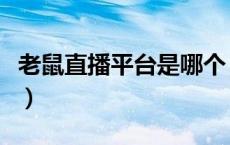 老鼠直播平台是哪个（老鼠台是什么直播平台）