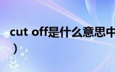 cut off是什么意思中文（cut off 是什么意思）