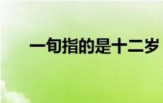 一旬指的是十二岁（一旬指的是多少）