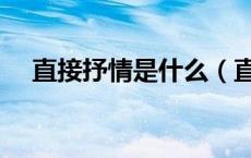直接抒情是什么（直接抒情是什么意思）