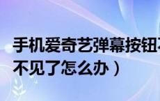 手机爱奇艺弹幕按钮不见了（爱奇艺弹幕按钮不见了怎么办）
