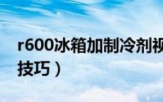 r600冰箱加制冷剂视频教程（r600冰箱加氟技巧）