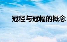 冠径与冠幅的概念（冠径与冠幅区别）