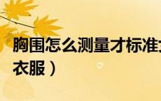 胸围怎么测量才标准女（胸围怎么测量才标准衣服）