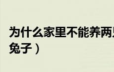 为什么家里不能养两只狗（为什么家里不能养兔子）