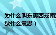 为什么叫东夷西戎南蛮北狄（东夷南蛮西戎北狄什么意思）