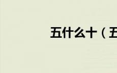 五什么十（五什么三什么）