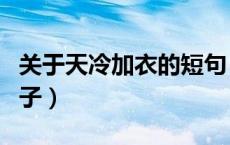 关于天冷加衣的短句（关于天冷加衣的优美句子）