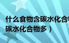 什么食物含碳水化合物多又减肥（什么食物含碳水化合物多）