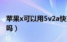 苹果x可以用5v2a快充吗（苹果x可以用5g卡吗）