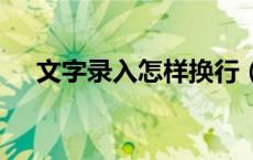文字录入怎样换行（袜子lr左右怎么分）