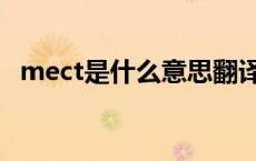 mect是什么意思翻译（mect是什么意思）