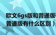 欧文6gs版和普通版有什么区别（欧文5gs和普通版有什么区别）