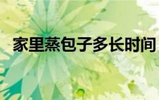 家里蒸包子多长时间（蒸包子要多长时间）