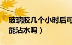 玻璃胶几个小时后可以沾水（玻璃胶10小时能沾水吗）