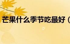 芒果什么季节吃最好（芒果季节是什么时候）