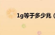 1g等于多少兆（1g等于多少兆）