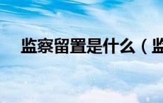 监察留置是什么（监察留置是什么意思）