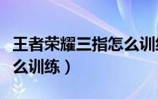 王者荣耀三指怎么训练视频（王者荣耀三指怎么训练）