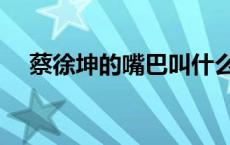 蔡徐坤的嘴巴叫什么（蔡徐坤是什么梗）