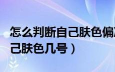 怎么判断自己肤色偏冷还是偏暖（怎么判断自己肤色几号）