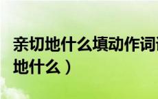 亲切地什么填动作词语（动词填空耐心又亲切地什么）