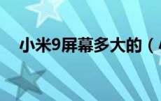 小米9屏幕多大的（小米9屏幕尺寸多少）