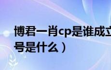 博君一肖cp是谁成立的（博君一肖的应援口号是什么）