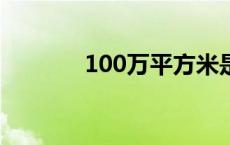 100万平方米是多少平方公里