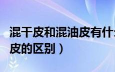 混干皮和混油皮有什么区别吗（混干皮和混油皮的区别）