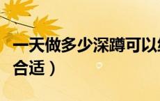 一天做多少深蹲可以练腹肌（一天做多少深蹲合适）
