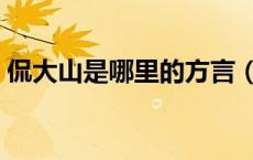 侃大山是哪里的方言（侃大山是哪里的方言）