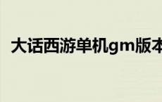 大话西游单机gm版本（gm版本什么意思）