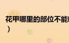 花甲哪里的部位不能吃（花甲什么地方不能吃）