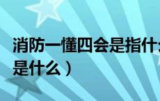 消防一懂四会是指什么（消防三知四会一联通是什么）