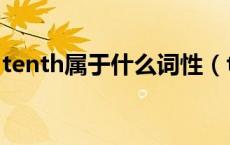 tenth属于什么词性（tenth前面的词是什么）