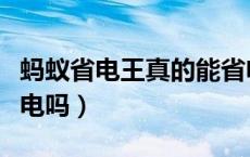 蚂蚁省电王真的能省电吗（蚂蚁省电王真的省电吗）
