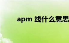 apm 线什么意思（什么是apm线）